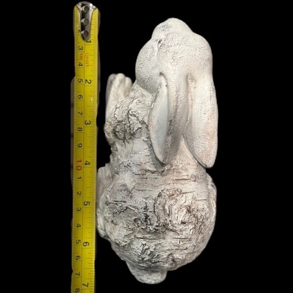 Farmhouse‎ French Concrete Bunny Rabbit Figurine Spring Home Decor - Picture 5 of 8